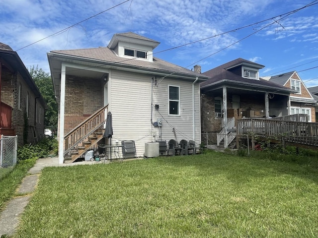 8233 S Manistee Ave, Chicago, IL 60617 - back of property featuring stairs and a porch