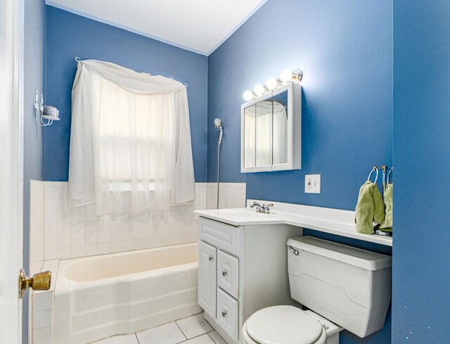 4923 W School St, Chicago, IL 60641 - full bath with tile patterned flooring and vanity