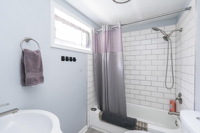 514 E Beaudoin St, Bourbonnais, IL 60914 - bathroom featuring shower / bath combination with curtain and toilet