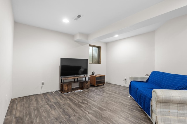 12050 Baneberry Dr Unit 9, Roscoe, IL 61073 - living area with wood finished floors and recessed lighting