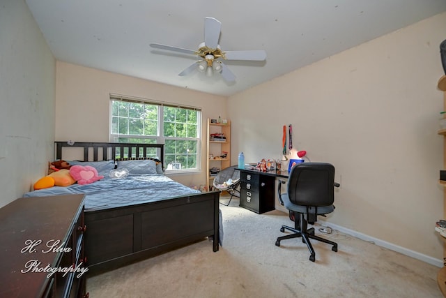 750 Seybrooke Ln, Crystal Lake, IL 60012 - carpeted bedroom featuring a desk and ceiling fan