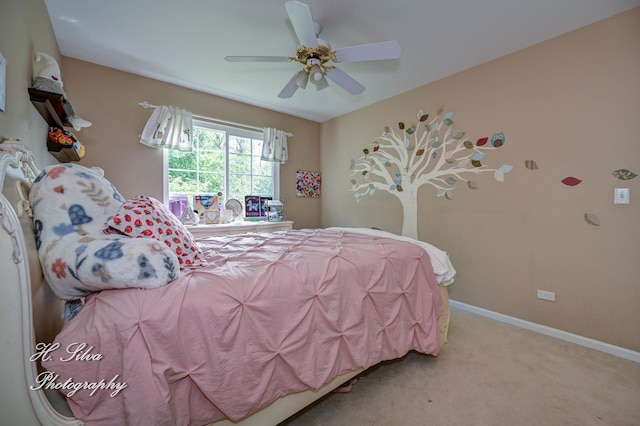 750 Seybrooke Ln, Crystal Lake, IL 60012 - bedroom with light carpet and ceiling fan
