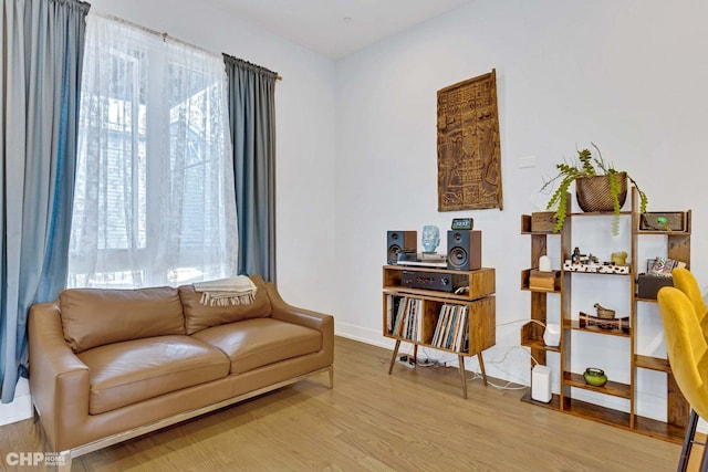 1920 S Shelby Ct, Chicago, IL 60608 - sitting room with healthy amount of natural light and wood finished floors