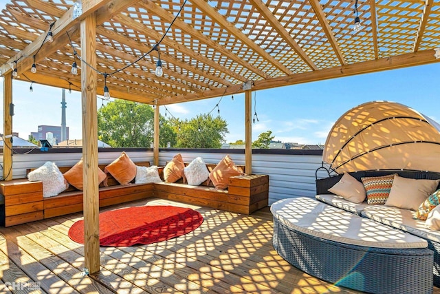1920 S Shelby Ct, Chicago, IL 60608 - view of patio featuring a pergola and an outdoor hangout area