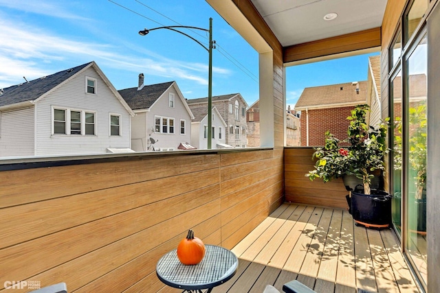 1920 S Shelby Ct, Chicago, IL 60608 - wooden terrace with a residential view