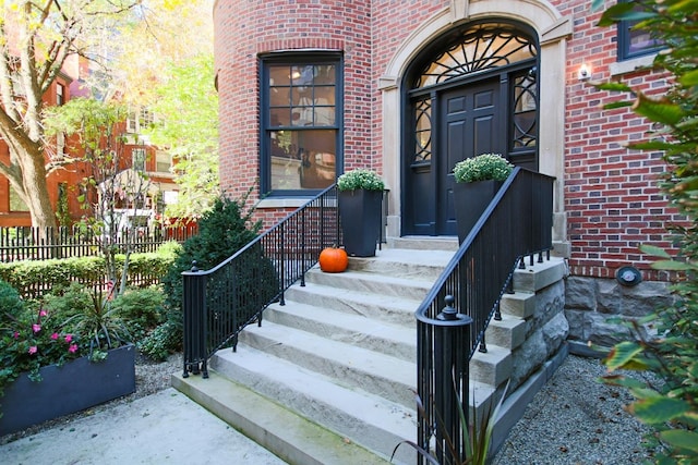 1401 N Astor St, Chicago, IL 60610 - doorway to property featuring brick siding