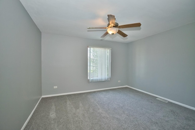 3108 141st St, Blue Island, IL 60406 - empty room featuring carpet flooring and ceiling fan