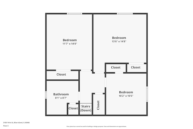 3108 141st St, Blue Island, IL 60406 - view of floor plan / room layout