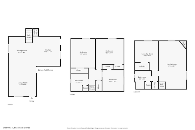 3108 141st St, Blue Island, IL 60406 - view of home floor plan