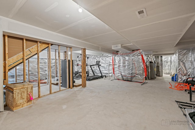 1402 Souders Ave, Elburn, IL 60119 - unfinished basement featuring gas water heater