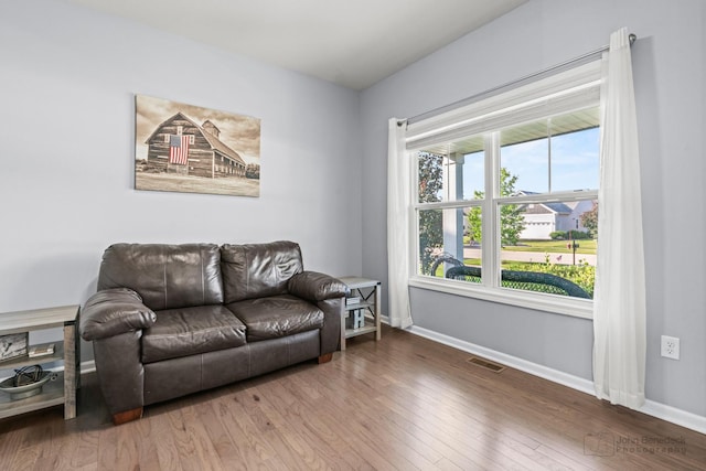 1402 Souders Ave, Elburn, IL 60119 - living room with baseboards and wood finished floors