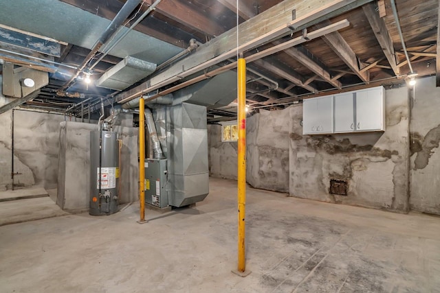 1057 W Park Front St, Joliet, IL 60436 - unfinished below grade area featuring heating unit and water heater