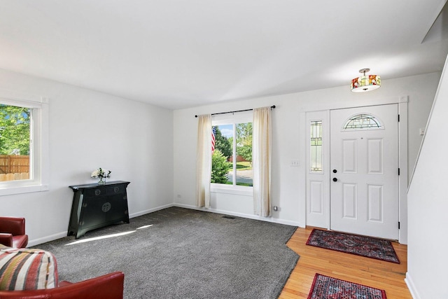 1239 Angeline Dr, South Elgin, IL 60177 - entryway featuring plenty of natural light and wood finished floors