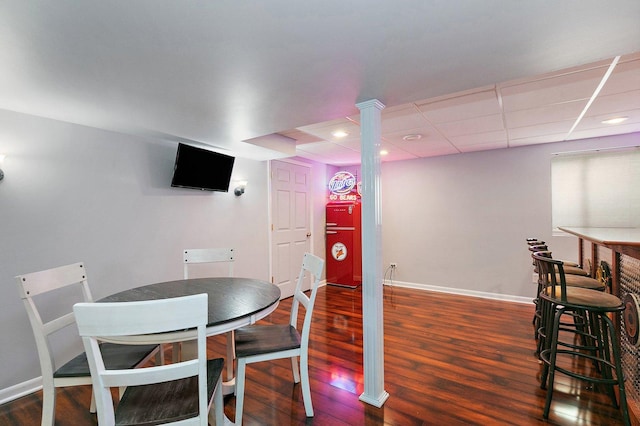 1239 Angeline Dr, South Elgin, IL 60177 - dining area featuring wood finished floors and baseboards