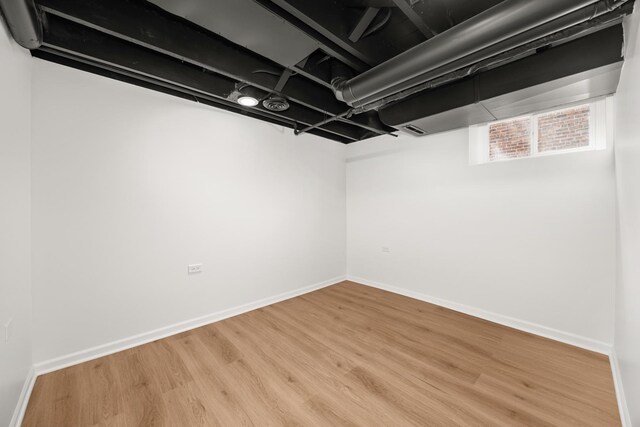 5632 S Natoma Ave, Chicago, IL 60638 - basement with wood finished floors and baseboards