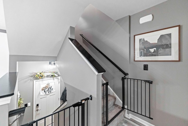 2493 Alison Ave, Pingree Grove, IL 60140 - stairway with wood finished floors