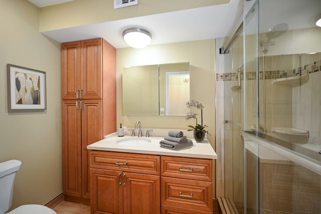 40 S Main St Unit 2D, Glen Ellyn, IL 60137 - full bathroom featuring vanity and a stall shower