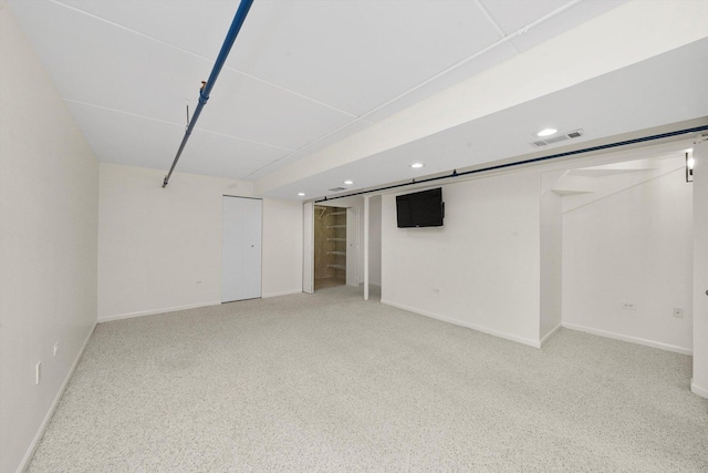1036 Susan Collins Ln, Oak Park, IL 60302 - finished basement featuring recessed lighting and baseboards