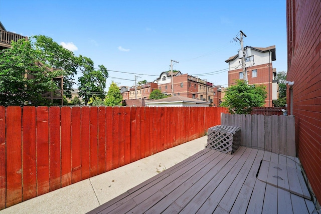 1036 Susan Collins Ln, Oak Park, IL 60302 - view of wooden terrace