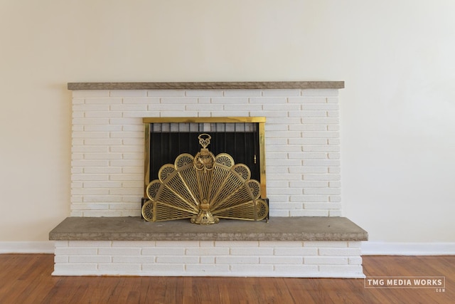 3S138 Park Blvd, Glen Ellyn, IL 60137 - detailed view of a fireplace and wood finished floors