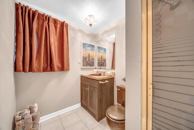 12236 S Hamlin Ave, Alsip, IL 60803 - bathroom with vanity and tile patterned floors
