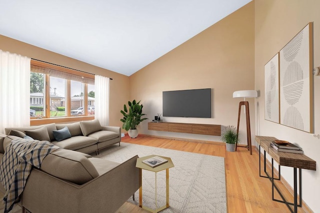 12236 S Hamlin Ave, Alsip, IL 60803 - living area with wood finished floors and high vaulted ceiling