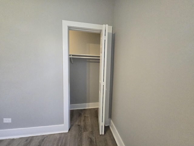 6646 S Wabash Ave, Chicago, IL 60637 - unfurnished bedroom featuring dark wood-style floors and a closet