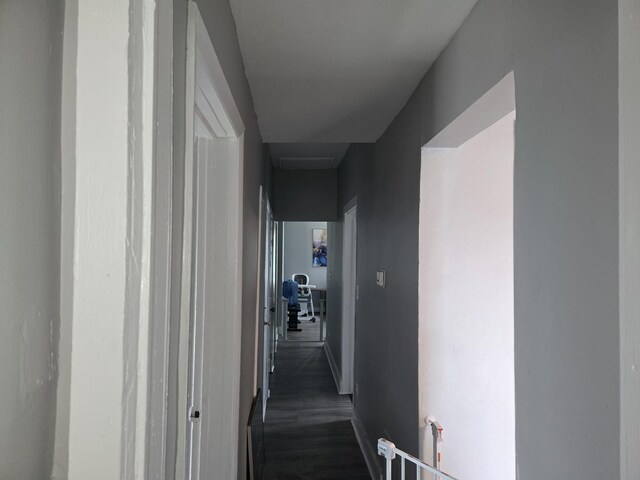 6646 S Wabash Ave, Chicago, IL 60637 - corridor featuring baseboards and dark wood-type flooring