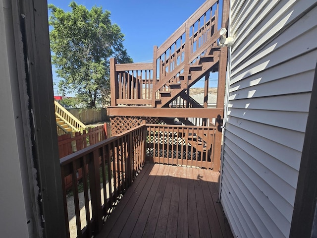 6646 S Wabash Ave, Chicago, IL 60637 - wooden terrace featuring stairway