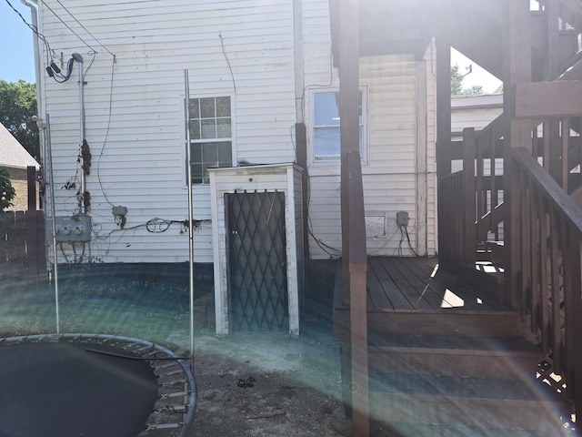 6646 S Wabash Ave, Chicago, IL 60637 - rear view of house featuring a wooden deck