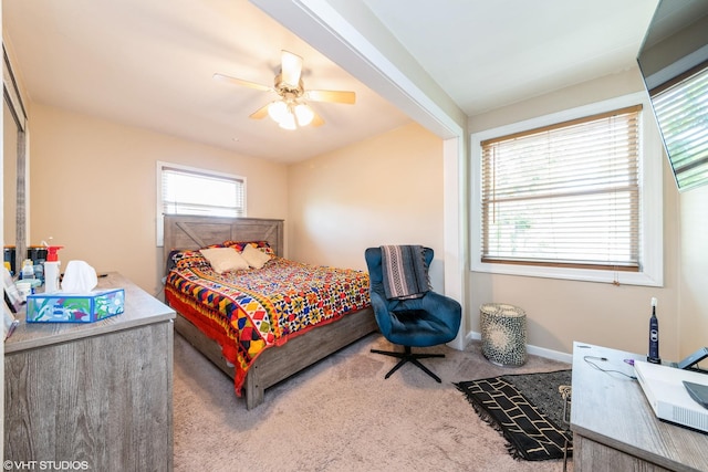 235 S Warrington Rd, Des Plaines, IL 60016 - bedroom with carpet floors and a ceiling fan