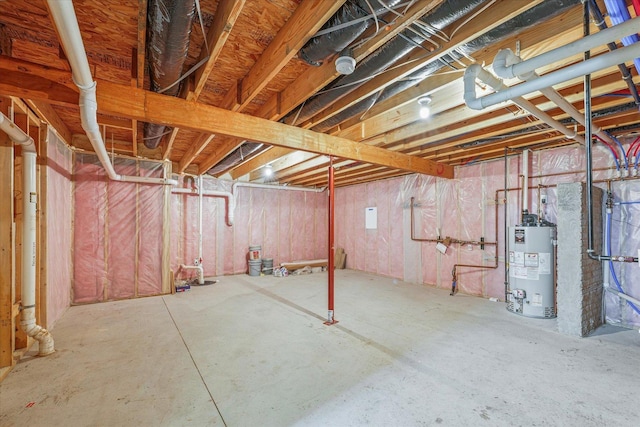 201 Cattail Ave, Savoy, IL 61874 - unfinished basement featuring gas water heater