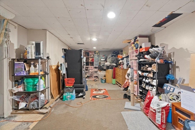 555 Lorraine Ave, Waukegan, IL 60085 - finished basement with carpet floors and recessed lighting