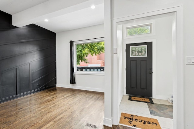 6547 S Langley Ave, Chicago, IL 60637 - entryway with wood finished floors and recessed lighting