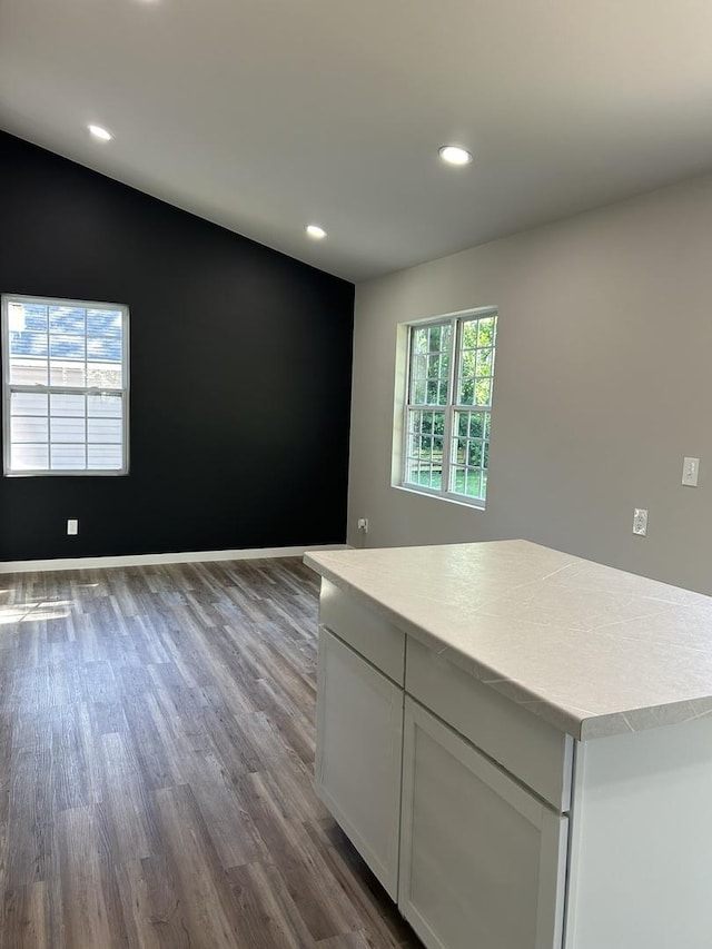 5309 Cleveland Dr, Mchenry, IL 60050 - unfurnished room featuring dark wood finished floors and recessed lighting