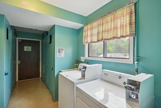 493 Mchenry Rd Unit 1B, Wheeling, IL 60090 - shared laundry featuring independent washer and dryer and light floors