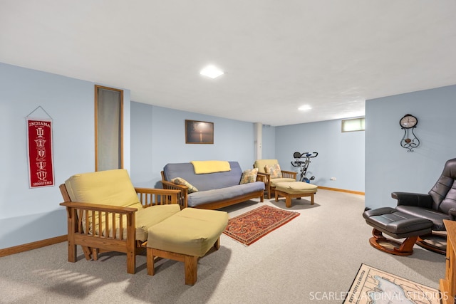 412 S Addison Ave, Lombard, IL 60148 - carpeted living room with baseboards