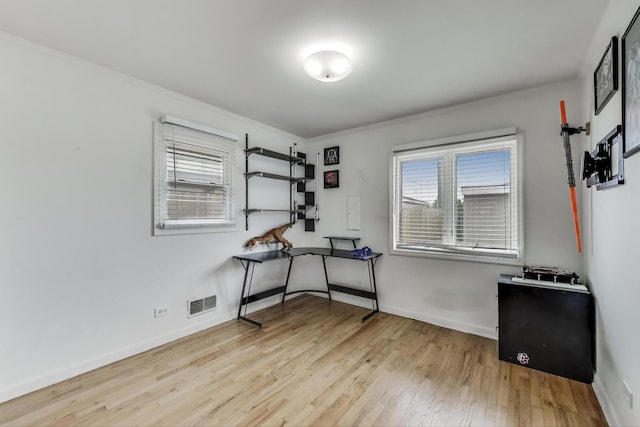 6105 W 83rd St, Burbank, IL 60459 - unfurnished office featuring wood finished floors and crown molding