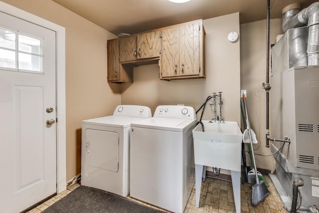 6105 W 83rd St, Burbank, IL 60459 - laundry room with cabinet space and separate washer and dryer