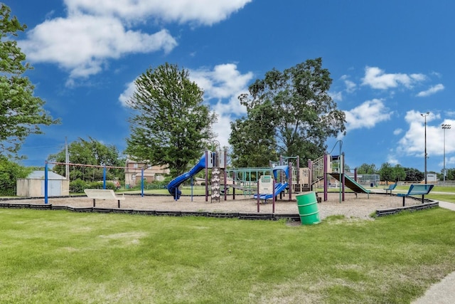 6105 W 83rd St, Burbank, IL 60459 - communal playground with a lawn