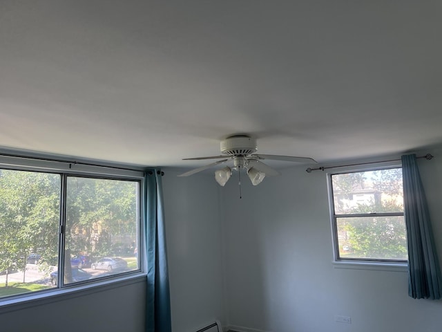 415 Wesley Ave Unit 21, Oak Park, IL 60302 - spare room with ceiling fan