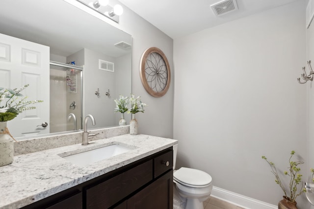 39W869 Kellar Sq, Geneva, IL 60134 - full bathroom with vanity, a shower stall, and tile patterned flooring