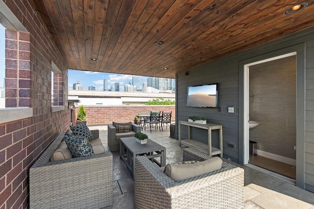450 N Sangamon St Unit 4, Chicago, IL 60642 - view of patio with outdoor lounge area