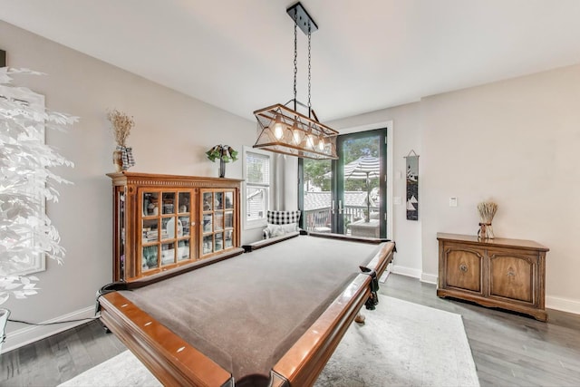 3239 Wesley Ave, Berwyn, IL 60402 - game room featuring billiards table and wood finished floors