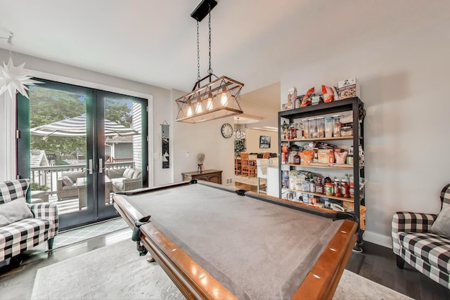 3239 Wesley Ave, Berwyn, IL 60402 - game room with billiards and french doors