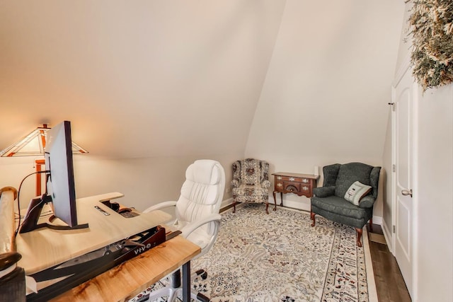3239 Wesley Ave, Berwyn, IL 60402 - office space featuring wood finished floors and vaulted ceiling