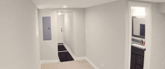 3239 Wesley Ave, Berwyn, IL 60402 - hall with electric panel and recessed lighting
