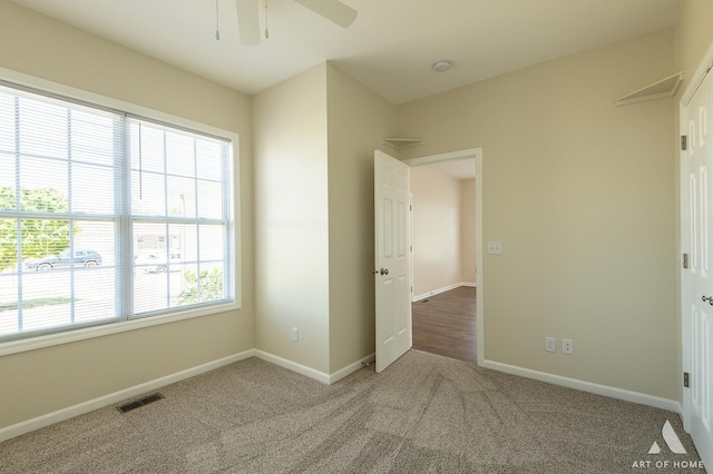 965 W Bergera Rd, Braidwood, IL 60408 - unfurnished bedroom with carpet and ceiling fan