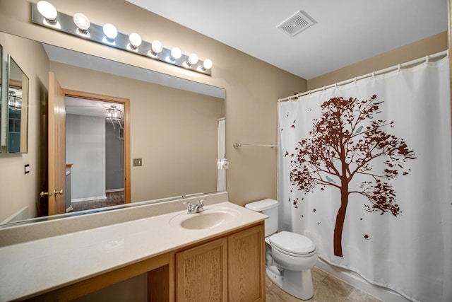 352 Westport Dr, Pingree Grove, IL 60140 - full bathroom with vanity, curtained shower, and tile patterned flooring