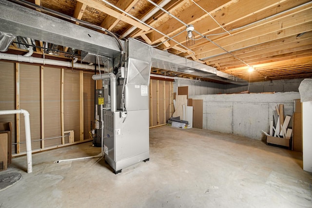 352 Westport Dr, Pingree Grove, IL 60140 - unfinished basement with heating unit